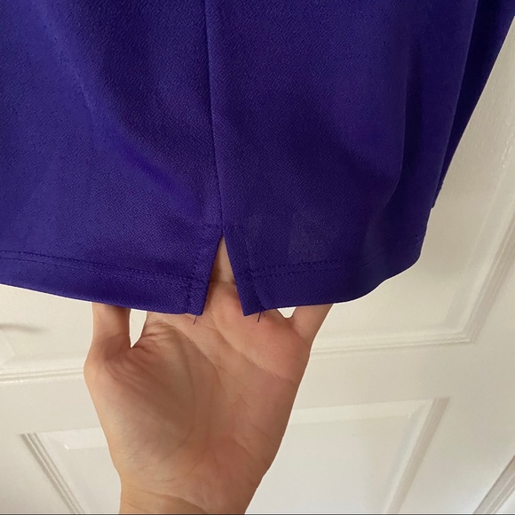 Purple Cropped Tank top Blouse - Picture 4 of 5